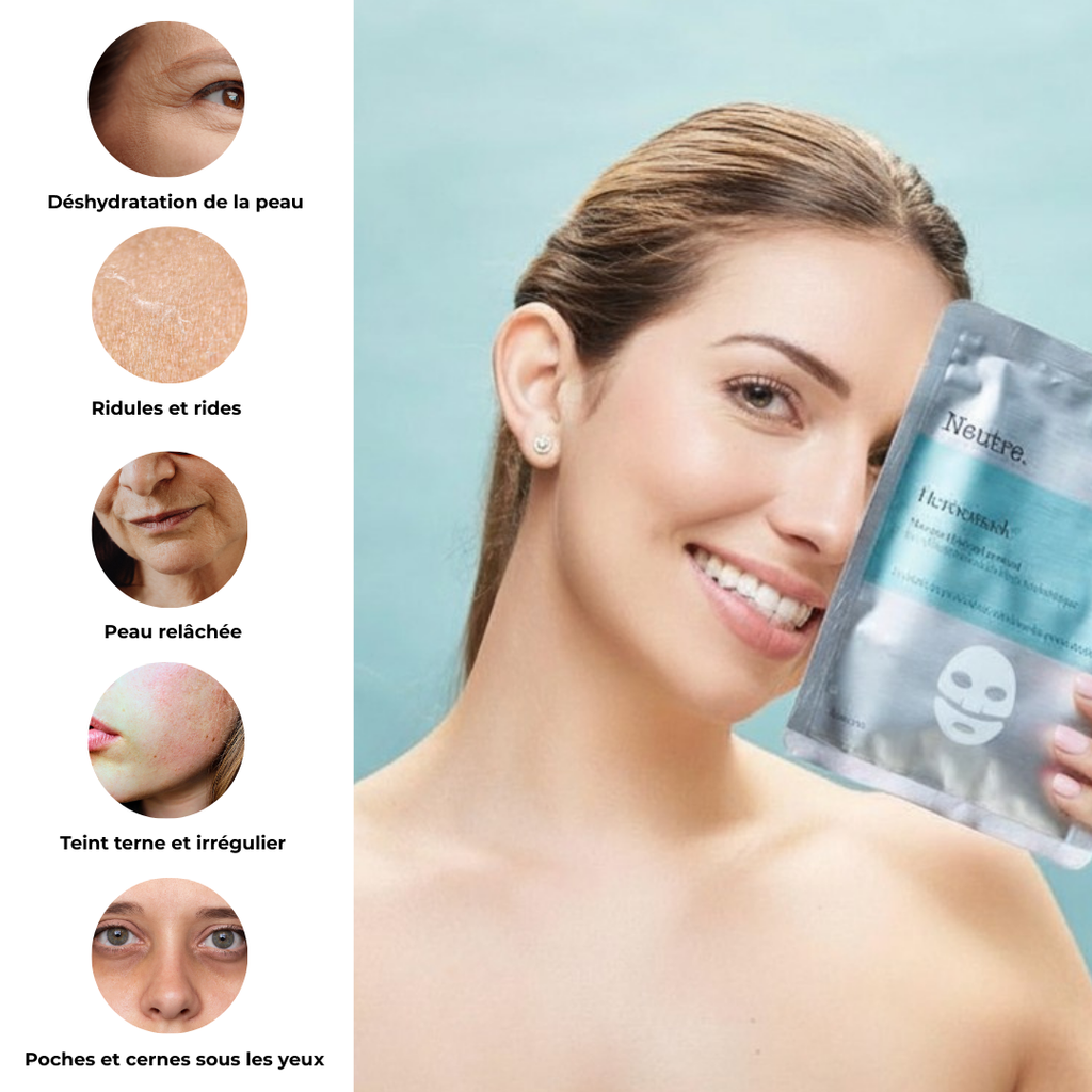 HeroeMask - Masque Bio collagène et à l’Acide Hyaluronique x4